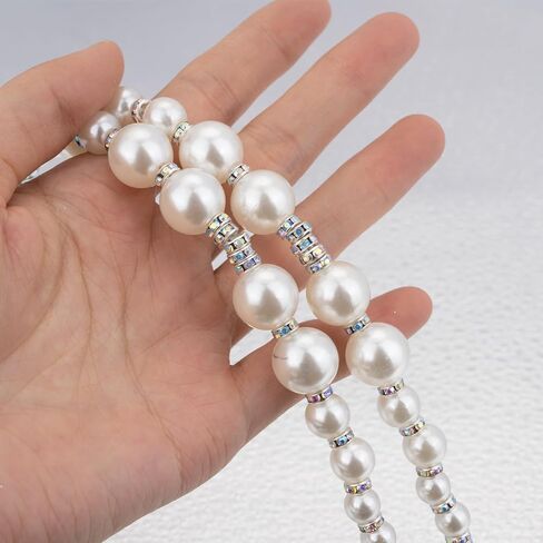 Bling Diamond Pearl Chain Shoe Jewelry for Sneakers Boots Shoelace Charms Accessories Shoe Lace Decoration Clips in Kuwait