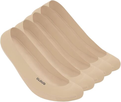 Cloud No Show Socks Womens Invisible Non Slip Low-Cut Liner - Thin Invisible Loafer Flats & Ballet - Low Front in Kuwait