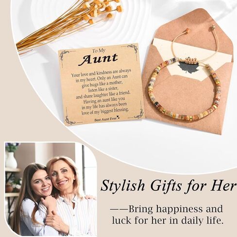 Best Friend, Sister-In-Law, Daughter-In-Law, Bonus Daughter, Sister Gifts Beaded Bracelets for Women Birthday Christmas New Year Gifts in Saudi Arabia