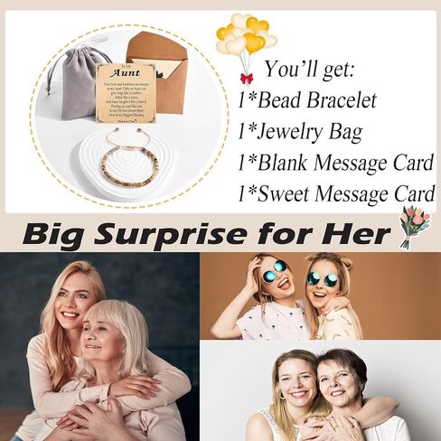 Best Friend, Sister-In-Law, Daughter-In-Law, Bonus Daughter, Sister Gifts Beaded Bracelets for Women Birthday Christmas New Year Gifts in Saudi Arabia