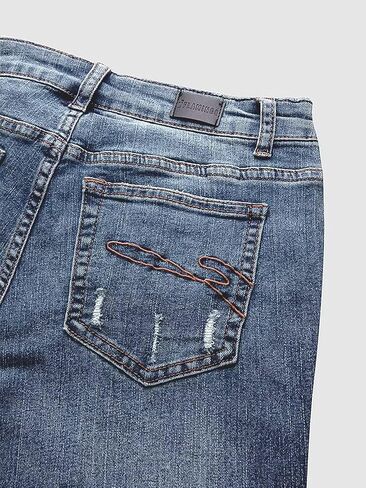 Flamingals Women's Curvy Capri Jeans Skinny Stretchy Butt Lifting Jeans Ripped Denim Jeans in Saudi Arabia