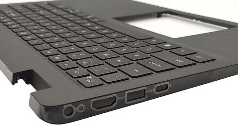 Jxjslp حافظة علوية جديدة للوحة مفاتيح Palmrest الخلفية لاستبدال مجموعة DELL Latitude 3520 E3520 Series غطاء علوي للكمبيوتر المحمول بتصميم أمريكي DJP76 0DJP76 أسود in Kuwait
