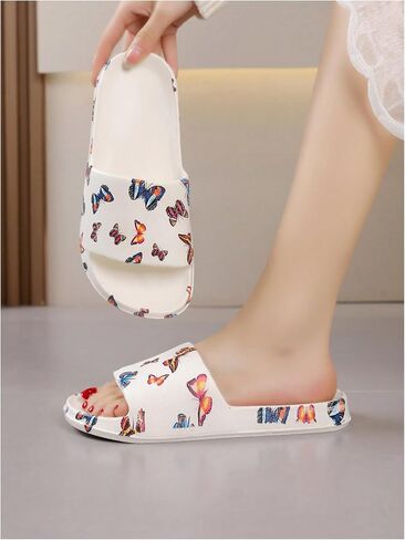 SHENHE Women's Cherry Print EVA Slippers Non Slip Open Toe Bedroom Beach Slide Slippers in Kuwait