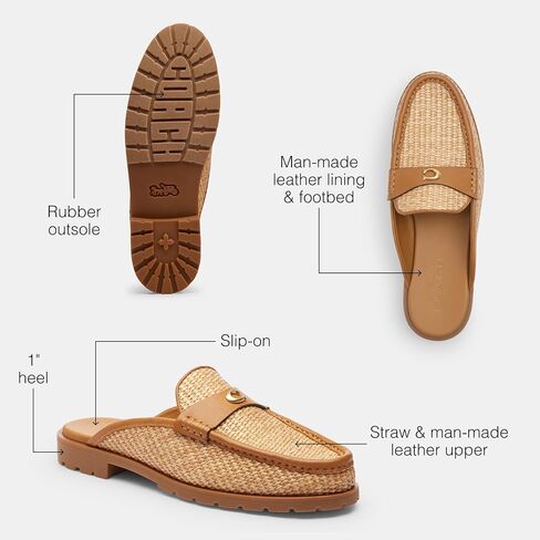 Coach Women's Jocelyn Backless Loafer Slipper in Saudi Arabia