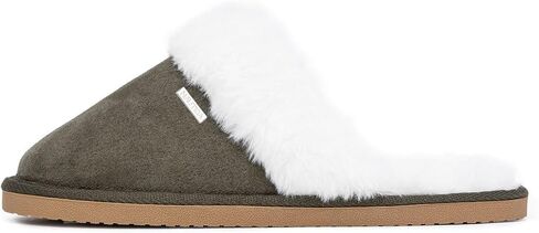 نعال السدادات المريحة للسيدات من Nautica مع طوق فراء فو ، ونعل مطاطي متين للراحة الداخلية والخارجية in Kuwait