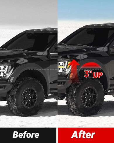 EVIL ENERGY 2" Leveling Lift Kit Compatible with 2004-2024 F150 2WD/4WD, 2 inch Front Suspension Forged Strut Spacers Black in Saudi Arabia