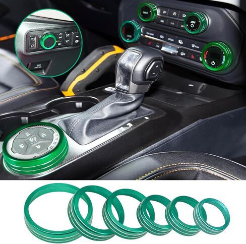 for Ford Bronco Sport 2021 2022 2023 2024 Air Conditioner AC Switch Knob Cover Button Trim Interior Accessories, NOT for Bronco (Blue, Bronco Sport) in Saudi Arabia