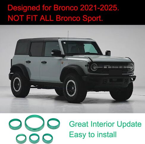 for Ford Bronco Sport 2021 2022 2023 2024 Air Conditioner AC Switch Knob Cover Button Trim Interior Accessories, NOT for Bronco (Blue, Bronco Sport) in Saudi Arabia