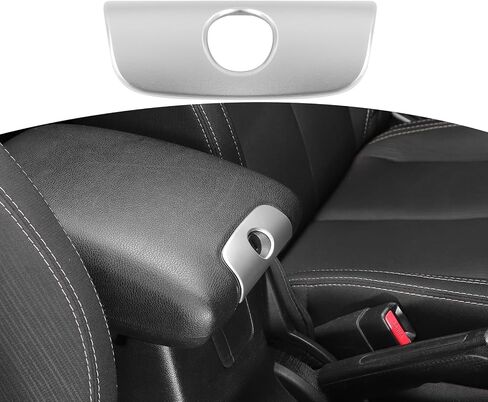 RT-TCZ لـ Jeep JK Center Console Armrest Coyshole Cover trim for Jeep Wrangler JK JKU 2011-2017 Silver Interior Accessories in Kuwait