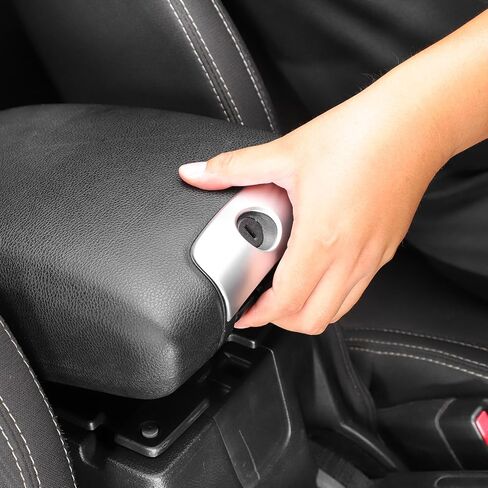 RT-TCZ لـ Jeep JK Center Console Armrest Coyshole Cover trim for Jeep Wrangler JK JKU 2011-2017 Silver Interior Accessories in Kuwait