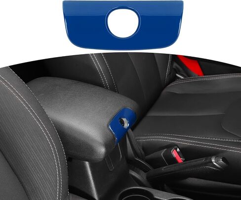 RT-TCZ لـ Jeep JK Center Console Armrest Coyshole Cover trim for Jeep Wrangler JK JKU 2011-2017 Silver Interior Accessories in Kuwait