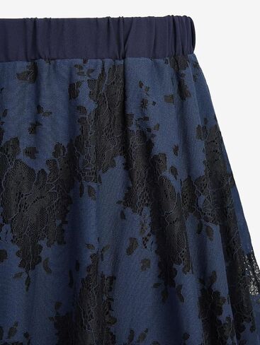 Rosegal Womens Plus Size Gothic Lace Overlay Layered Handkerchief Hem Flowy Maxi Skirt in Saudi Arabia