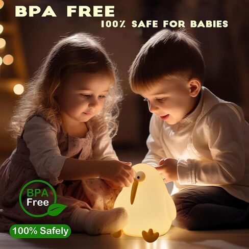 HAPPYBAG لطيف الباندا القابلة لإعادة الشحن ضوء الليل لغرفة الأطفال، سيليكون اللمس ضوء الليل لحضانة الطفل، مصباح الباندا عكس الضوء لغرف النوم، مصباح السرير، الرضاعة الطبيعية، ضوء الباندا اسفنجي للأطفال in Kuwait