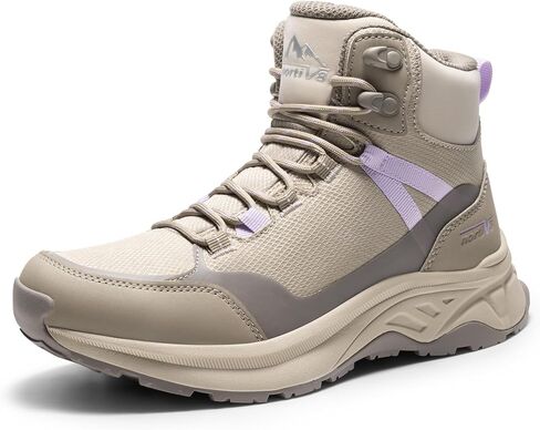 NORTIV 8 Women's Hiking Boots Waterproof Lightweight Outdoor Trekking Comfortable Non-Slip Backpacking Camping Ankle Boot Hollow in Kuwait