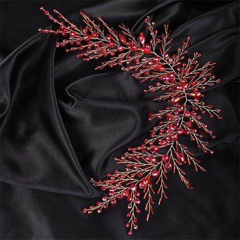 Aimimier Bridal Crystal Hairband Long Long Vine Crystal Crystal Beadedband Wedding Prom Party Form in Kuwait