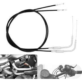 Motorcycle Throttle Cable Wire Fit For Harley Sportster Iron XL883 XL1200 Dyna Softail Fat Boy Heritage Road King (110cm)
