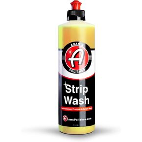 Adam's Polishes Strip Car Wash Soap (16 oz) - Sealant & Wax Remover Shampoo Salt Remover, Presoak, & Acidic Wash | Thick Suds For Use Cleaning Kit, Foam Cannon, Foam Gun, Sponge, Mitt, Chamois