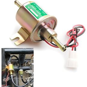 1 PC Automotive Fuel Pump, 5.66" x 3.42" 12V Low Pressure Piston Fuel Supply Transfer Pump, Car Heavy Duty Carburetor Replacement Parts, Compatible with Most Cars and Motorcycles (Gold)