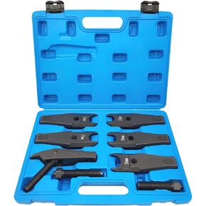 ZKTOOL Ball Joint Separator Kit Heavy Duty Control Arms Steering Knuckles Tie Rod Ends Remover Tool Compatible with BMW/Benz/Land Rover,with Adjustable Jaw 22mm 24mm 27mm 31mm 36mm