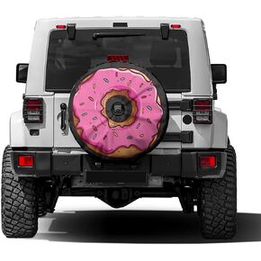 Delerain Spare Tire Cover with Backup Camera Hole Peace Sign Wheel Covers Waterproof Dust-Proof UV Sun Universal Fit for RV Trailer RV SUV Truck (17 Inch for Diameter 31"-33")
