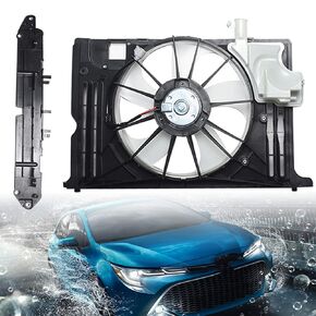 Radiator Condenser Cooling Fan Assembly Replacement for 2014-2019 Corolla TO3115181 623160 163610T041 16711-0T131