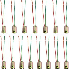WMYCONGCONG 15 PCS DC 12V 1157 Light Socket Wiring Harness Connector Plug Pigtail Adapter for Car Truck Brake Turn Signal Light LED,Random Color