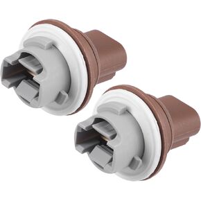 Park and Turn Signal Light Socket Holder No.68030801AA for Dodge Grand Caravan 2011-2020 Brown (Set of 2)