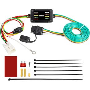 4 Pin Trailer Wiring Harness 56040 for Subaru Forester, Outback, Crosstrek, XV Crosstrek, Ascent Towing Hitch Wire 4 Prong Flat Trailer Light Plug & Play T-Connector for 2009-2024 Select Subaru