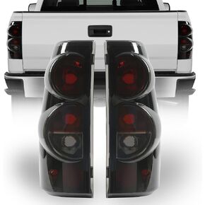 ECOTRIC Tail Lights Compatible with 1999-2006 Chevy Silverado 1500 2500 3500 Classic 1999-2003 GMC Sierra 1500 2500 3500 Pair Taillight Brake Signal Lamp Clear Lens