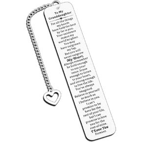 Granddaughter Gifts from Grandma, to My Granddaughter Bookmark, Easter Gift for Granddaughter Easter Stuffers, Best Grandma Gifts, Birthday Xmas Graduation Gifts for Granddaughter from Nana