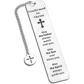 Confirmation Gifts for Teen Girls Boys Goddaughter Godson Religious Christian Confirmation Gifts Bookmark for Women Girls First Communion Gifts for Girls Catholic Baptism Gifts Easter Basket Stuffers