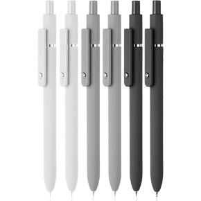MIUTME 6Pcs Gel Pens, Retractable Gel Pens Quick Dry Ink Pens Fine Point Premium Smooth Writing Pens, Aesthetic Pens for School & Office Supplies