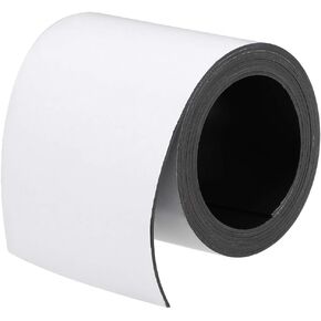 uxcell Dry Erase Magnetic Strip 4 Inch X 6.5 Feet Magnetical Tape Labels Stickers Writable for Whiteboards Refrigerator and Crafts
