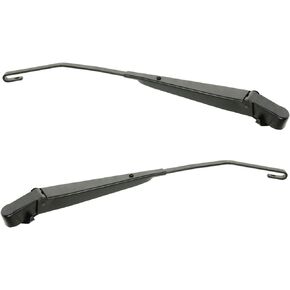 TRQ Front Windshield Wiper Holder Arm Pair Set Kit Compatible with 97-06 Jeep Wrangler