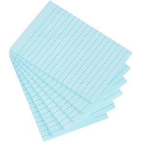 Vanpad Lined Sticky Notes 4X6 in Big Green Ruled Stickies Super Sticking Power Memo Pads Strong Adhesive, 6 Pads/Pack, 45 Sheets/pad