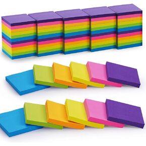 Sticky Notes Bulk, Woswel Sticky Notes 3 x 3 in, 60 Pads, 85 Sheets/Pad, 6 Bright Colors Sticky Notes, Self-Stick Notes, Easy to Post for Home Office School