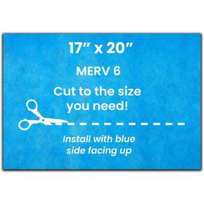 RV, Cut To Size RV Air Filter, 17"x20" Cut To Fit AC Filter Replacement, MERV 6 Replaces Original Standard Air Filter, Made in USA