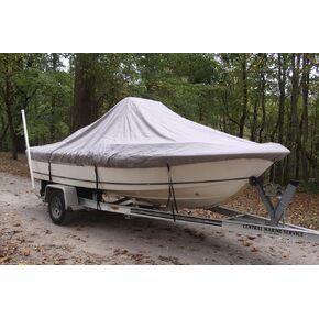 VORTEX Heavy Duty Grey/Gray Center Console Boat Cover for 17'7" - 19'6" Boat