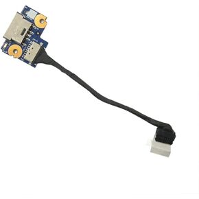 GinTai DC in Charging Power Jack Board Replacement for Lenovo E570 E575 E570C NS-A832 01EP131 20H5 20H6 20H7 20H8 (with Cable)