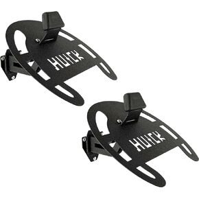 2 Pack Helmet Wall Mount Helmet Holder Riding Suit Hanger Helmet Rack for Motorcycle Helmet, Coats (Basic, Black)