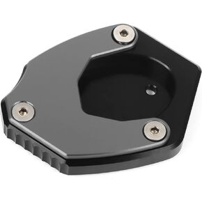 Worldmotop Motorcycle Kickstand Pad Support Kickstand Foot Pad Replacement for Kawasaki Versys650 Versys 650 2010-2022 Side Stand Plate Pad (titanium)