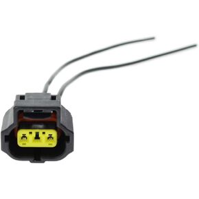 3 Pins Alternator Repair Harness Pigtail Adapter Socket Connector Plug Wiring Wire Loom Female 2-Wire 8" for Ford F250 F350 Powerstroke 6.0L 7.3L