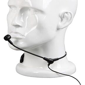 Neck Lavalier Condenser Microphone for Loudspeaker Megaphone 3.5mm Plug，Amplifier for Microphone