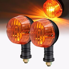 Motorcycle Turn Signal Lights 12V Retro Amber Halogen Lamp GN-125 Round Motorbike Front Turn Light Rear Indicator Blinkers Flashers Su/-z/u-/ki GN 2Pcs