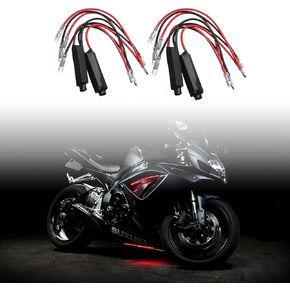ANKIA 4Pcs 12V Universal Motorcycle Turn Signal Indicator Motorbike Blinker Led load Resistor Decoder Flash Adaptor Fix Error Code Fit for Harley Yamaha Suzuki Honda