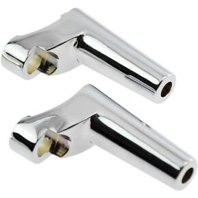 HDBUBALUS Chrome Front Turn Signal Mounts Relocation Kit Fit for Harley XL Sportster Dyna FXR