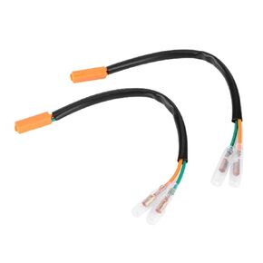 Turn Signal Wiring Adapter, XF220102 7.7in Motorcycle Turn Signal Wiring Adapter Plug Replacement 2 Pin Turn Signal Wire Plug Fit for Kawasaki Z125 Z250 Z300 Z650 Z900