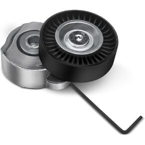 A-Premium Belt Tensioner Assembly with Pulley Compatible with Volvo S60 2011-2016 S80 V60 V70 XC60 XC70 XC90 & Land Rover LR2, Replace# 30777695, 31401286