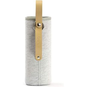 LARQ Bottle Limited Edition Travel Sleeve with Easy-Carry Leather Strap - 25 oz/32 oz, Heather Grey
