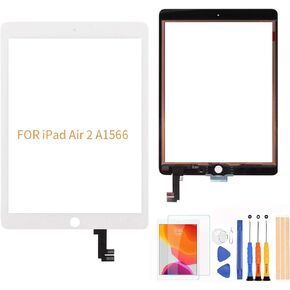 A-MIND For IPad Air 2 A1566 A1567 Touch Screen Digitizer Replacement （ LCD Not Include，NO Home Button） With Screen Protector+Repair Tools(Black)